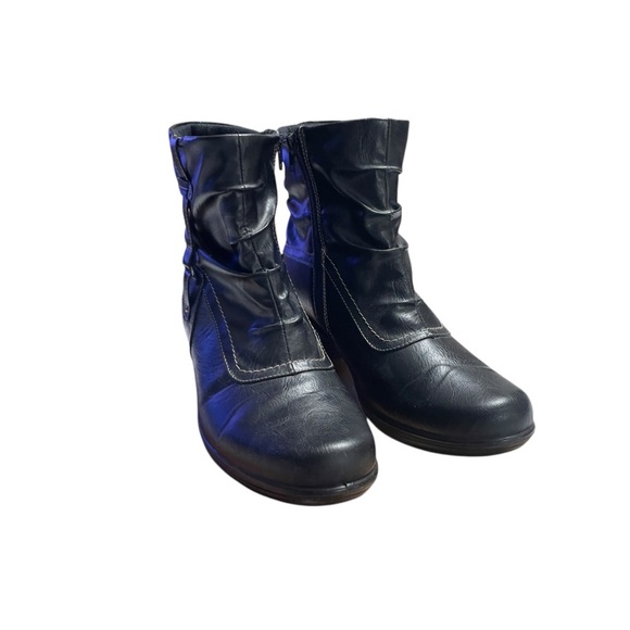 Jasmin women’s low heeled ankle boots 10 wide - Picture 5 of 11